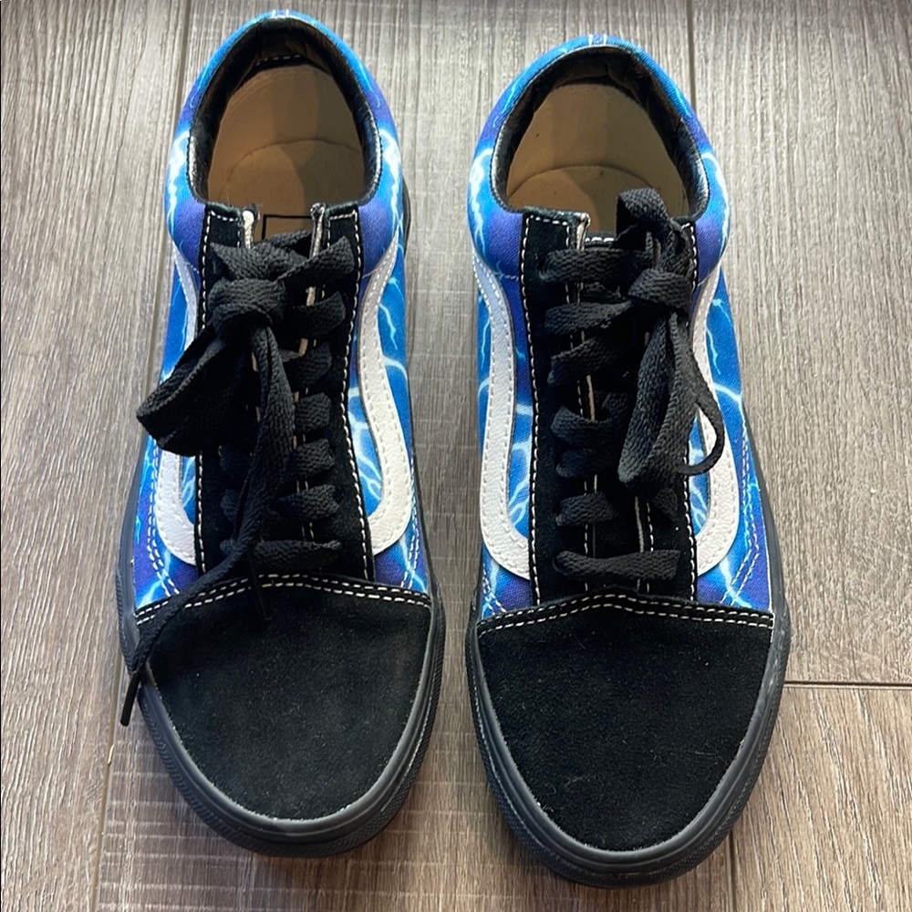 Vans unisex Vibrant Blue and Black Sneakers lighting storm